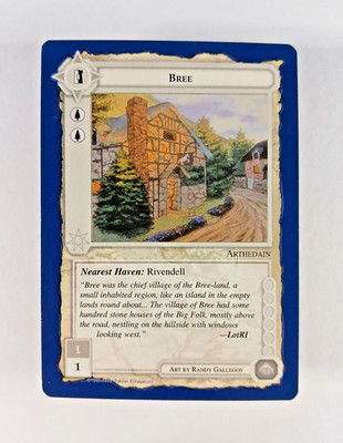 Bree - Middle Earth CCG card (1995 ICE) MECCG Wizards Unlimited Site LotR