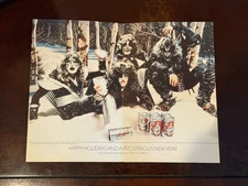 Boy Howdy Creem Kiss Holiday greetings Advertisment 1976 Vintage RARE