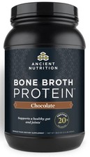 Ancient Nutrition Bone Broth Protein Chocolate  40 Servings  35.6 oz