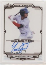 2019 Leaf Trinity Clear Auto Yordys Valdes #CA-YV1 Auto 0p6