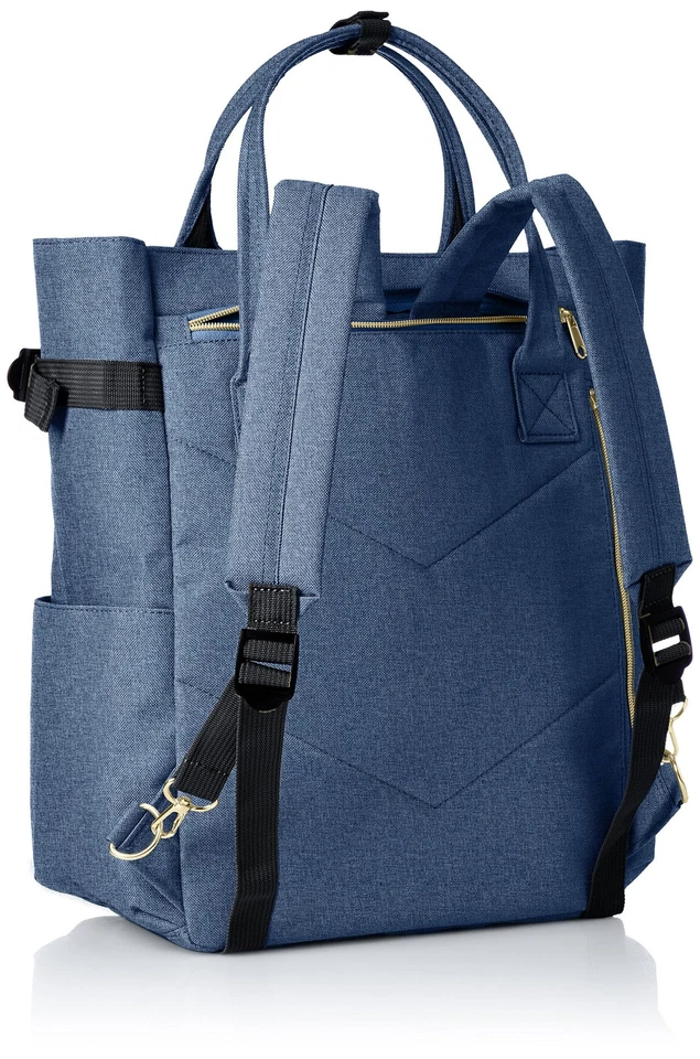 Mochila tipo tote anello 2WAY REGULAR POST AT-C1225 azul denim Foto 2 de 4