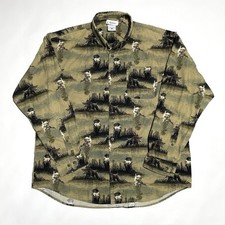 Columbia Sportswear Co Long Sleeve Button Down Shirt Men's Size L River Lodge