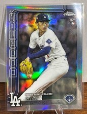 2025 Topps Chrome Update Roki Sasaki #USC73 Refractor RC Dodgers