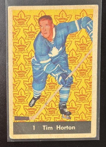 Tim Horton #1 1961 Parkhurst card