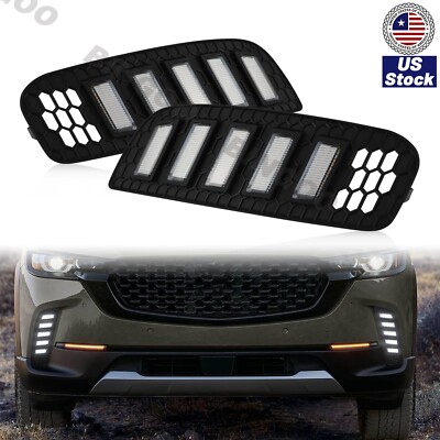Front Bumper Fog Lamp LED Daytime Running Light DRL For Mazda CX-50 2023 2024