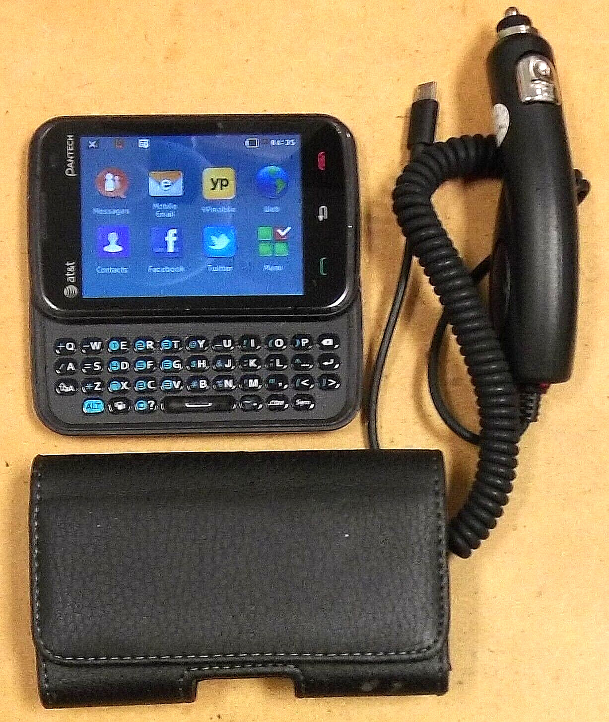 Pantech Renue P6030 - Black ( AT&T ) Very Rare Slider Smartp