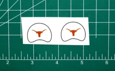 1961-Current Texas Longhorns *DIECUT DECALS ONLY* Mini Football Gumball Helmets