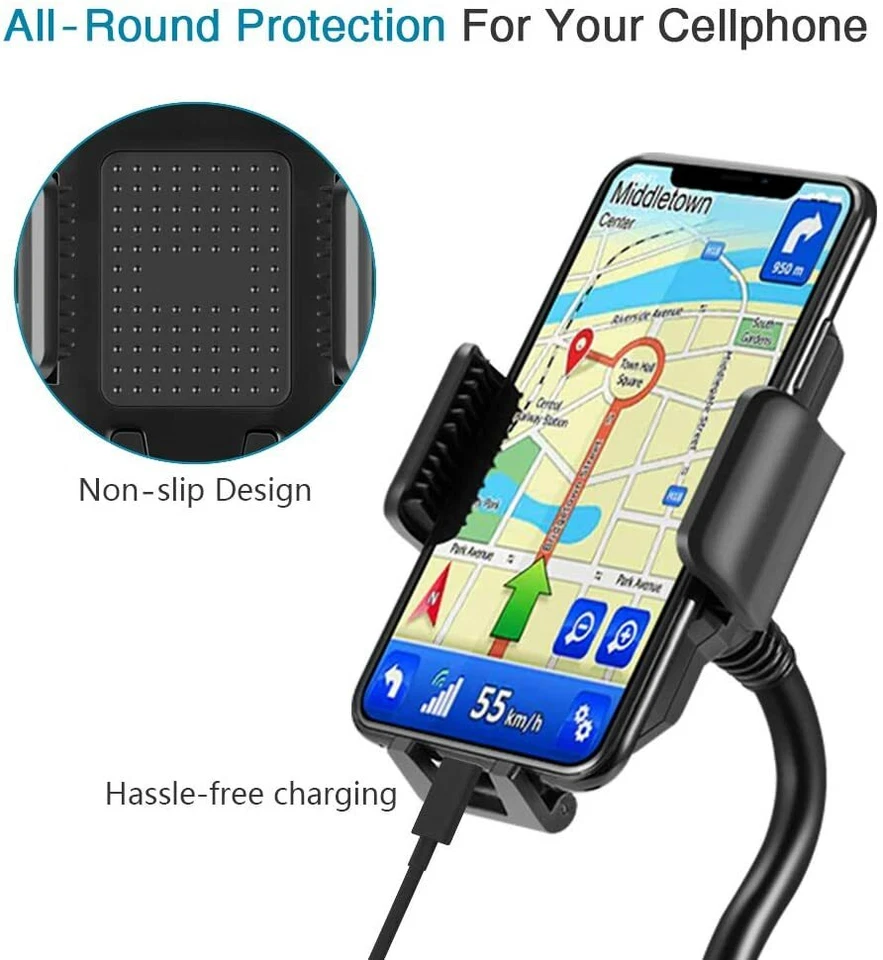 Soporte ajustable de cuello de cisne con soporte para teléfono Android iPhone Foto 4 de 4