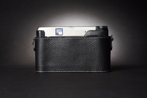 Genuine Real Leather Half Camera Case Bag Cover para Contax TVS ii Film Camera - Imagen 10 de 34