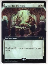 MTG Wilds Of Eldraine Foil Extended Art Card #328 A Tale for the Ages
