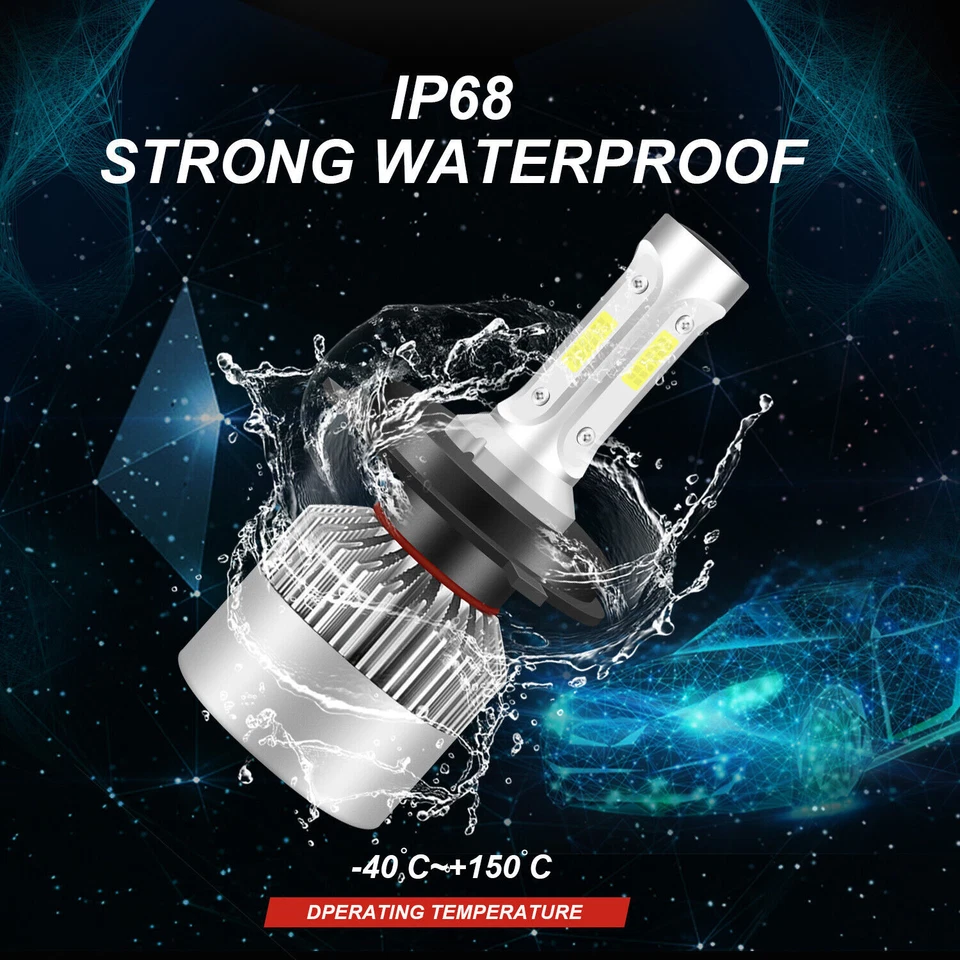 2pc 7"Round LED Hi/LO Headlight For 1973-1979 Oldsmobile Omega 3.8L 4.1L 5.7L - Image 4 of 4