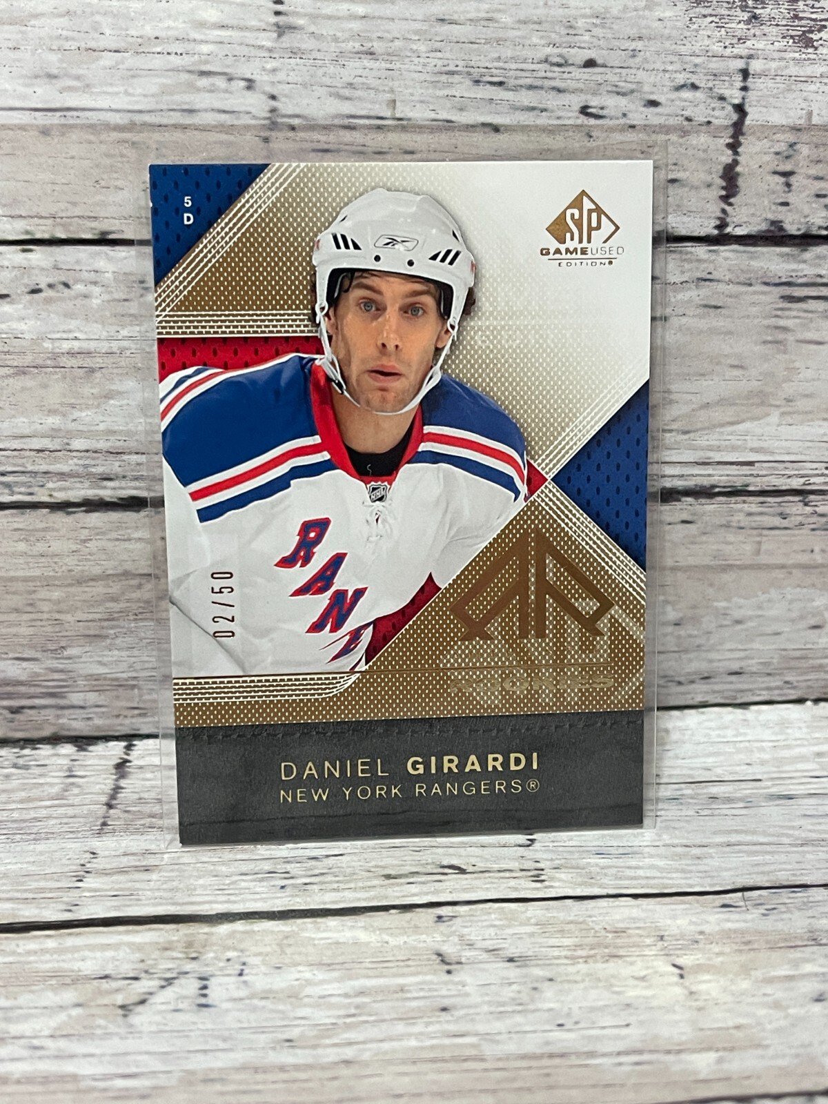 2007-08 SP Game Used Gold #127 Daniel Girardi  (#'d 02/50)