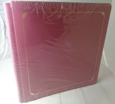 Creative Memories Premiere 12x12 Rose w/ Gold Scroll Album White Pages Retired