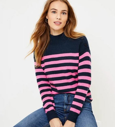 NWT LOFT Women's Petite Striped 