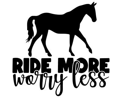 Vinyl Decal Car Truck Stanley Cup Sticker Cowgirls - Horses Ride More Worry Less