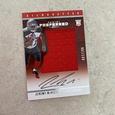 2017 Panini Preferred Silhouettes /199 Jeremy McNichols #96 Rookie Auto RC