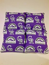 4 Cornhole Bag Set Corn Hole Colorado Rockies