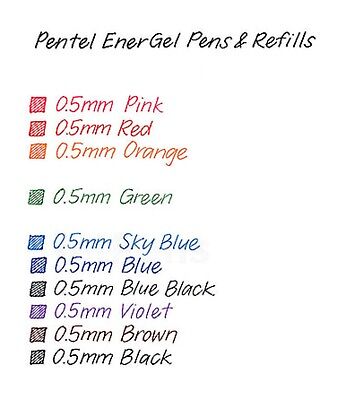 Pentel EnerGel-X Gel Pen Needle Point 0.5 mm CHOOSE New Pentel EnerGel-X Gel Pen Needle Point 0.5 mm CHOOSE New