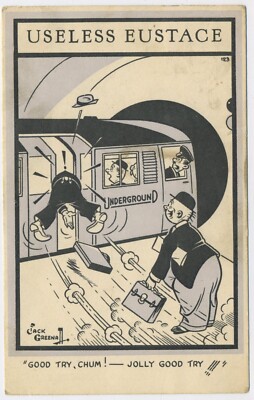 Nutzlose Eustace Good Try Chum Good Try Vintage Comic Postkarte E7