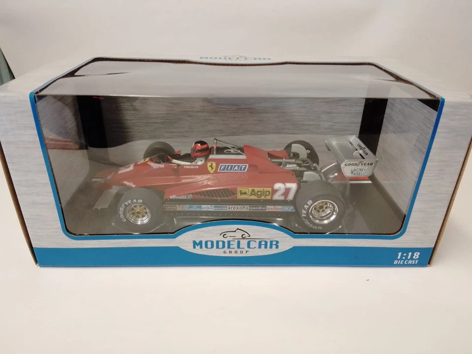 MCG Ferrari 126 C2 #27 Gilles Villeneuve Zolder Belgian GP 1982 1/18 MCG18629F - Immagine 4 di 4
