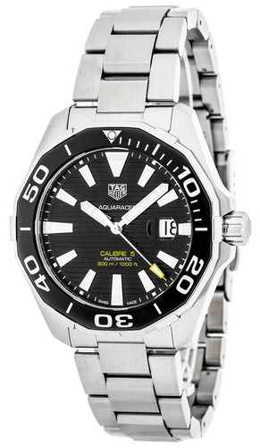 NEW TAG HEUER AQUARACER CALIBRE 5 BLACK 