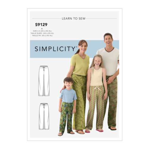 Simplicity Sewing Pattern S9129 Unisex Sleepwear - Picture 1 of 2