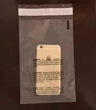 Clear Poly  Suffocation Warning Self Seal FBA Bags Free Shipping