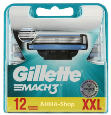 GILLETTE MACH 3  RASIERKLINGEN 12 STÜCK NEU und OVP
