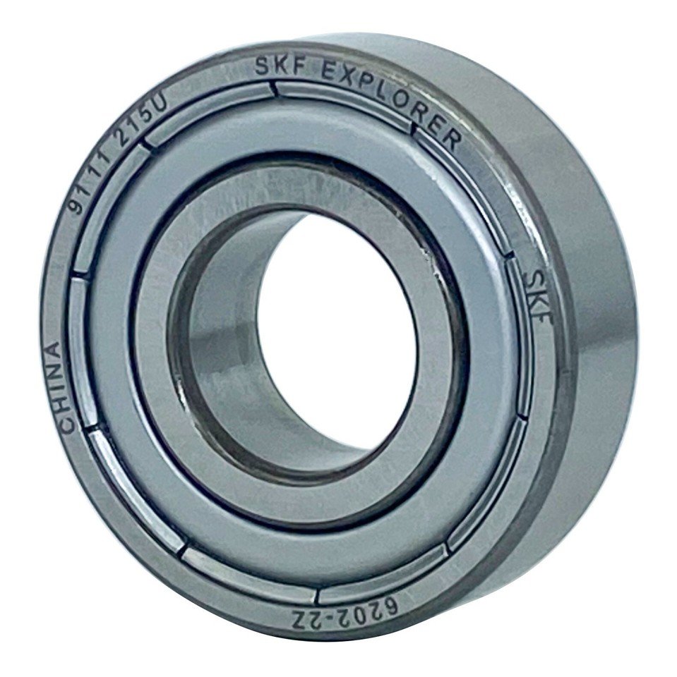 2 Pcs 6202ZZ Double Metal Seal Bearings - 15x35x11mm Deep Groove Ball Bearings, Pre-Lubricated For Motors, Fans & Tools | ABEC-3 Precision