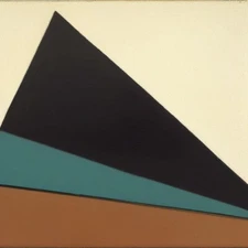 Medium Abstract Painting 2x2 ft. Post-Modernism Geometric Demrin Cubism II NEW