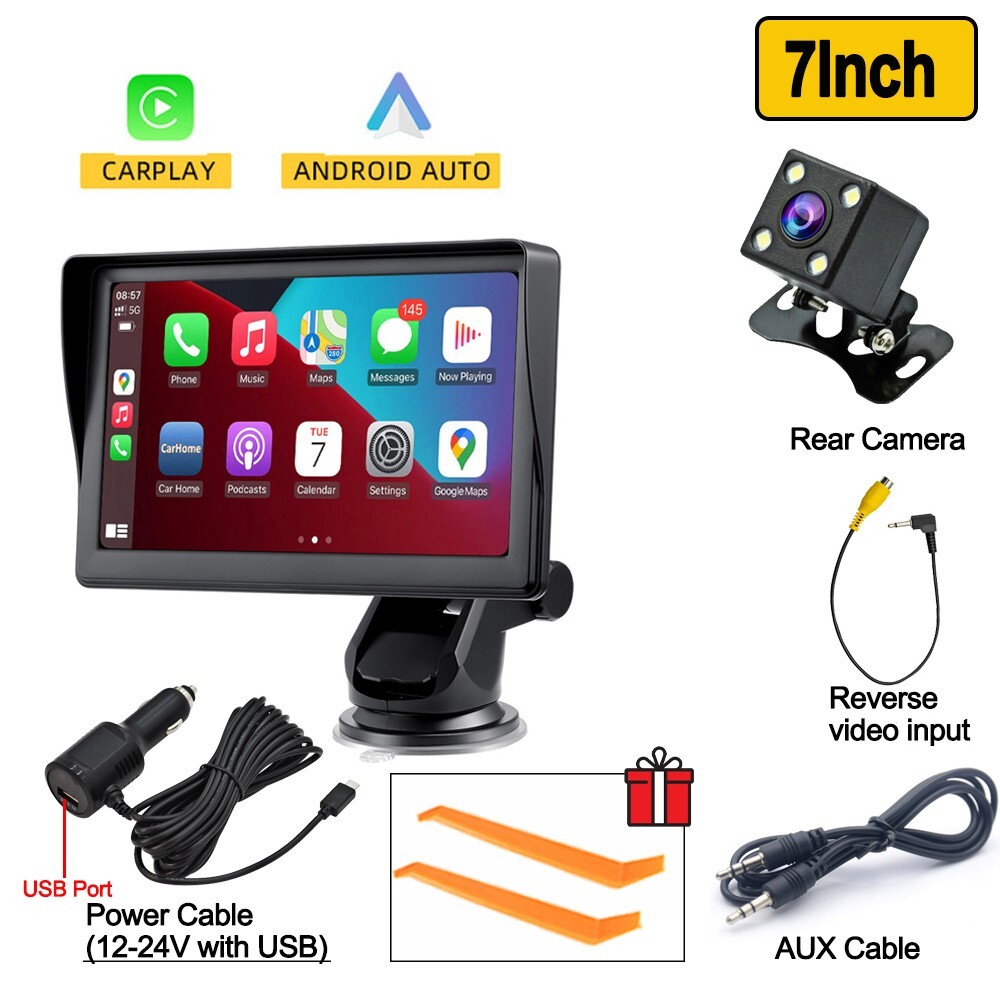 Systeme voiture intelligent sans fil pour ecouter votre musique sur grand ecran 7 pouces