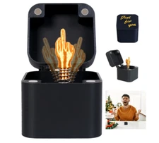 Middle Finger in A Box, Gag Gifts Christmas, Funny Gifts, White Elephont Gifts f