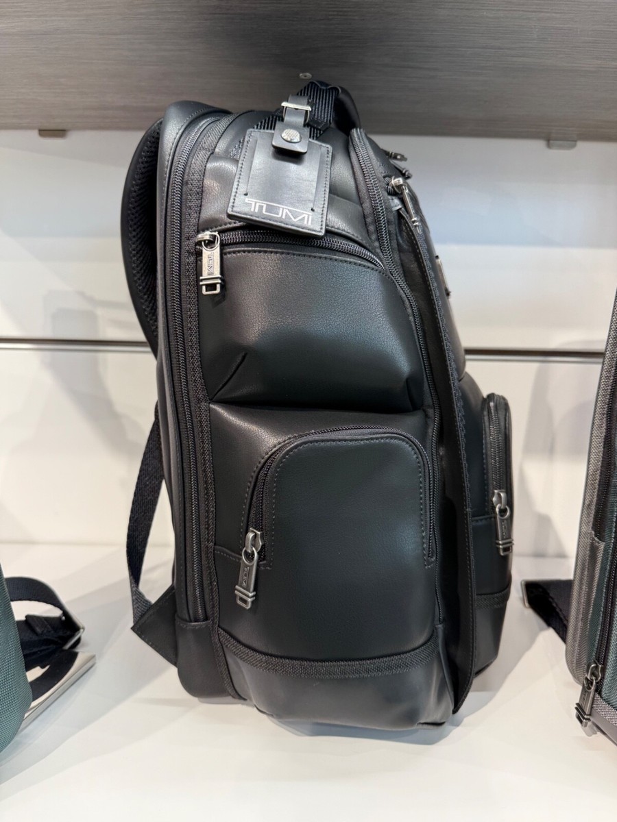 NEW Tumi HEDRICK Deluxe Brief Pack 100% LEATHER Backpack