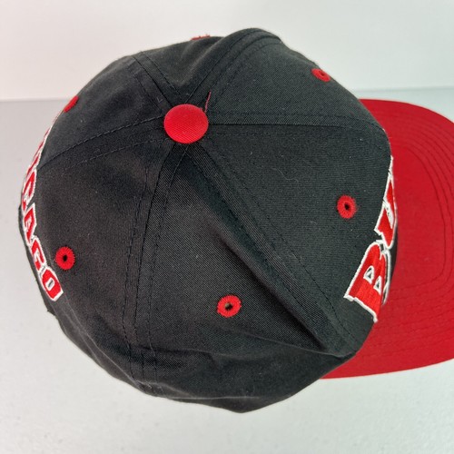 De colección Chicago Bulls NBA Snapback Sombrero Ala Roja Logotipo Delantero y Trasero - Imagen 5 de 9