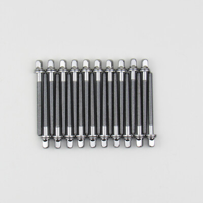 20 Drum Tension Rods 2 1/4'' (58mm) Chrome with Washers Diameter 7/32'' Drum Part