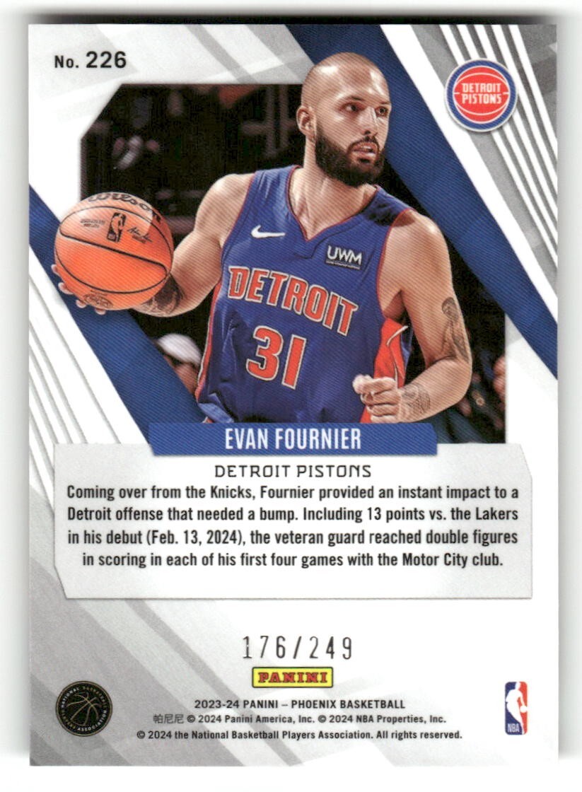 2023-24 Phoenix NBA Orange Ice Phoenix /249 #226 Evan Fournier | eBay