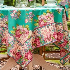 April Cornell Blanche Floral Tablecloth 54 x ...