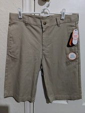 Boys Khakhi School Uniform Shorts Adjustable Waist Size 22