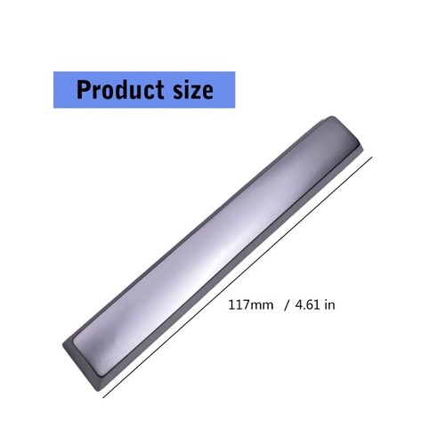 Zinc Alloy Spacebar Keycap Gold/Silver Finish High Durability Metal Keycaps - Picture 8 of 10