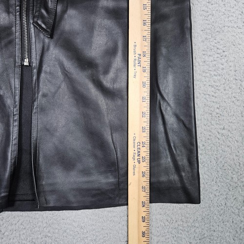 BAILEY/44 Women's Faux Leather Belt Zip Front Skirt Size XL NEW - Picture 4 of 10
