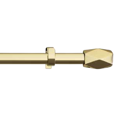 16 - 19mm Wysuwana złota metalowa szyna karniszowa Tetra Zestaw słupów - Zdjęcie 1 z 4
