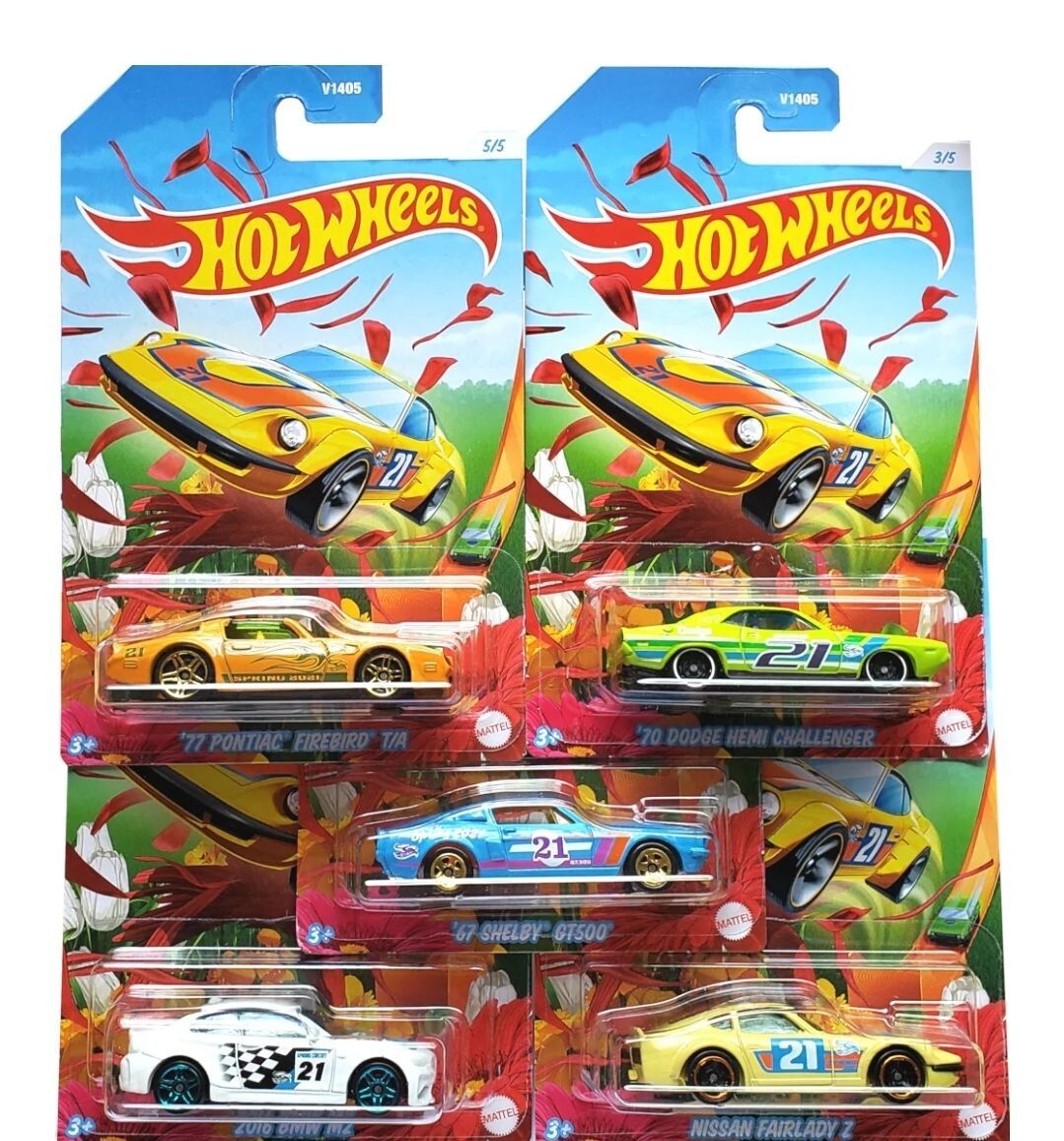 MATTEL HOT WHEELS Spring 2021 Series V1405 NEW Complete Set 