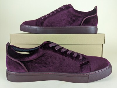 Steve Madden Yazi Casual Sneakers Mens Purple Velvet Low