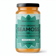 Raw Organic Sea Moss Gel Superfood Wildcrafted  Flavor Tropical Spice