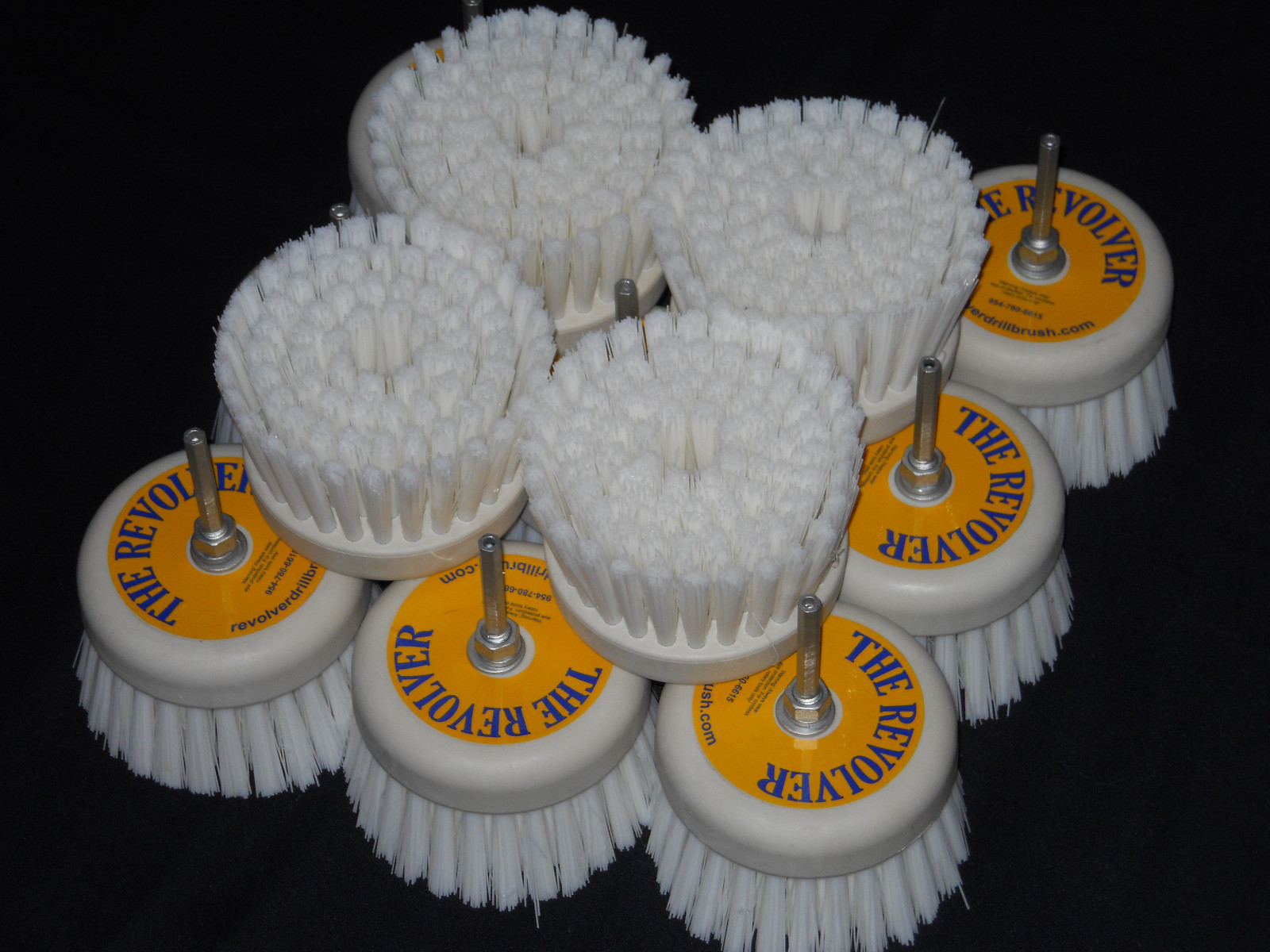 REVOLVER DRILL BRUSH TWELVE PACK POWER SCRUBHOME & BOATTILE & TUB