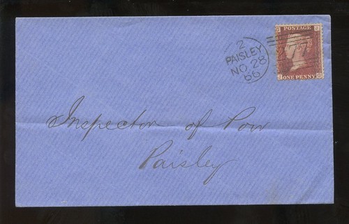 GB QV PENNY REDS SCOTLAND POSTMARKS on COVER ..PRICED SINGLY - Picture 65 of 79