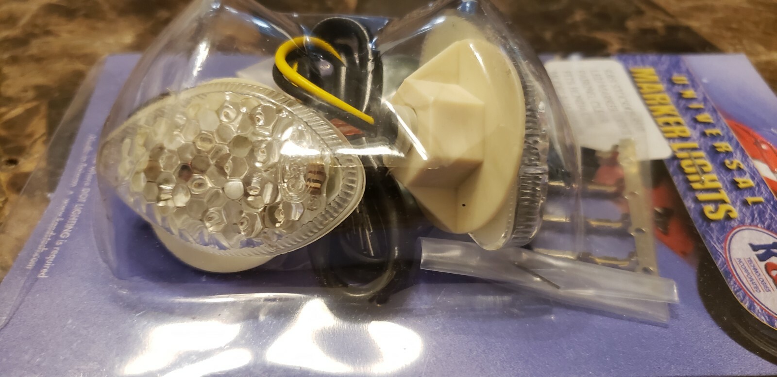 NEW K&S 25-8510 LED MARKER LIGHT FAIRING FLUSHMOUNT CLEAR TURN SIGNALS HONDA CBR