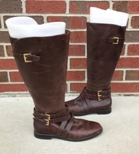 Cole Haan Women Brown Leather Knee High Boots Women 6.5 D38583