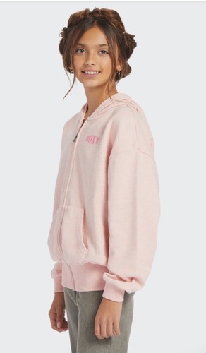 Roxy Big Girls Better Mistake A Graphic Zip Sweatshirt Hoodie Pink Sz XXL/16 $65 - Picture 4 of 7