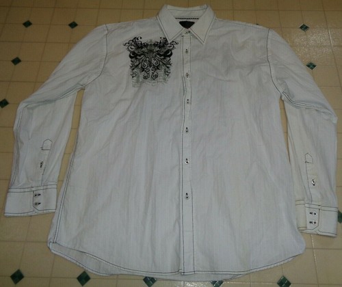 Point Zero Mens Grafitti XXL 2XL Button 